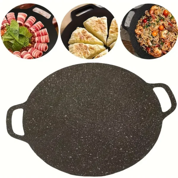4pcs Set of Non-Stick Korean Cast Iron Grill Tray - Image 8